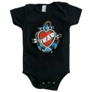 dad heart onesie